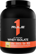Rule 1 R1 Protein Whey Isolate - with 25g Protein &amp 6g BCAA Exclusively from Isolated &amp Hydrolyzed Sources for Workout Recovery (5 Pounds* Banana Crème)