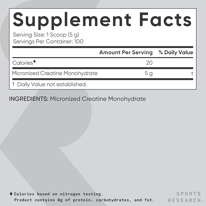 Sports Research Creamy Vanilla Whey Protein (63 Servings) Variety Hydrate Electrolytes with Vitamins &amp Minerals (16 Packets) and Creatine Monohydrate (100 Servings)