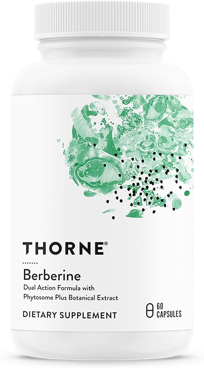 THORNE - Berberine - Dual Action Formula with Phytosome Plus Botanical Extract - Support Heart Health Immune System Healthy GI &amp Cholesterol* - Gluten-Free - 30 Servings