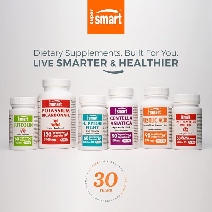 Supersmart - VeinoMax (Advanced Complex) - with Diosmin Hesperidin Horse Chestnut Vitexin - Veins Supplement | Non-GMO &amp Gluten Free - 180 Vegetarian Capsules