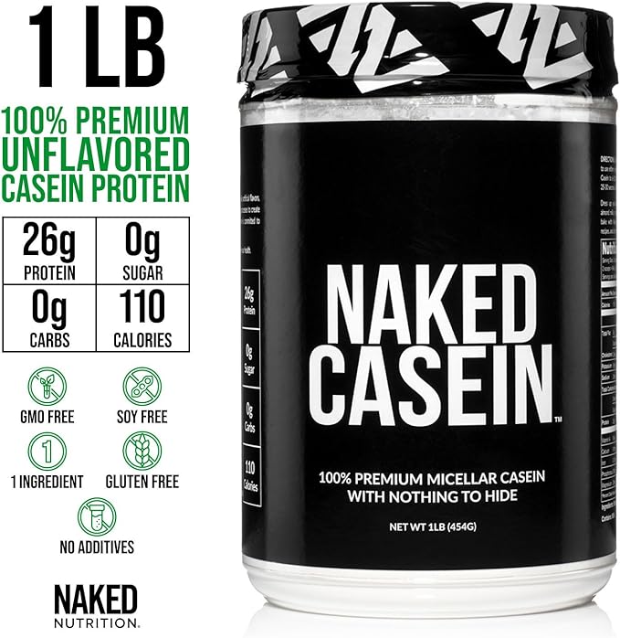 NAKED Grass Fed Protein Bundle: 1LB Casein and 1LB Vanilla Whey