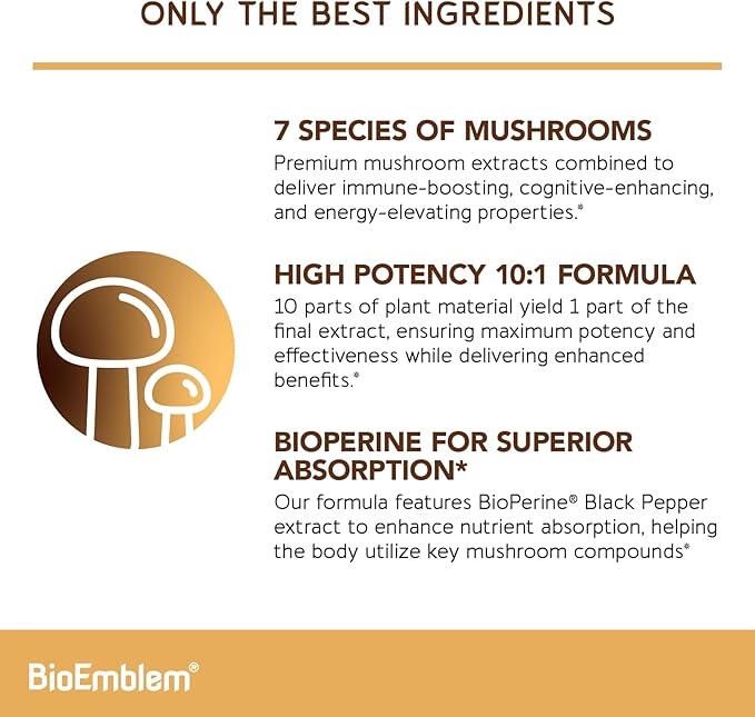 BioEmblem Women's Multivitamin and Mushroom Complex