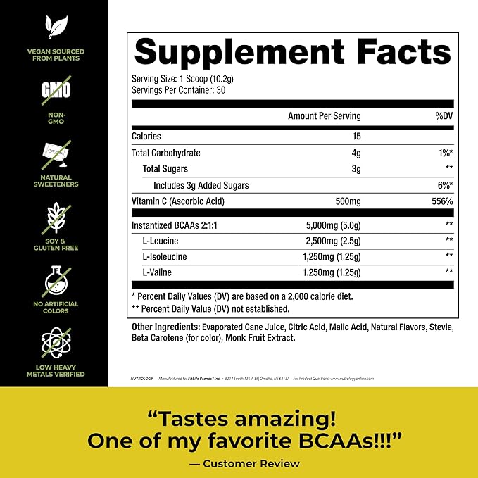 Nutrology TRIPACT Protein Powder 7-in-1 Meal Replacement Shake Creamy Chocolate Flavor (20 Servings) BCAA Natural Plant Based BCAA Powder Lemonade Flavor (30 Servings)