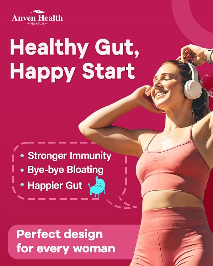 Women’s Total Probiotic Bundle – 60B Daily Probiotics for Gut &amp Immune Health + Menopause Support with Herbal Blend &amp Vitamins