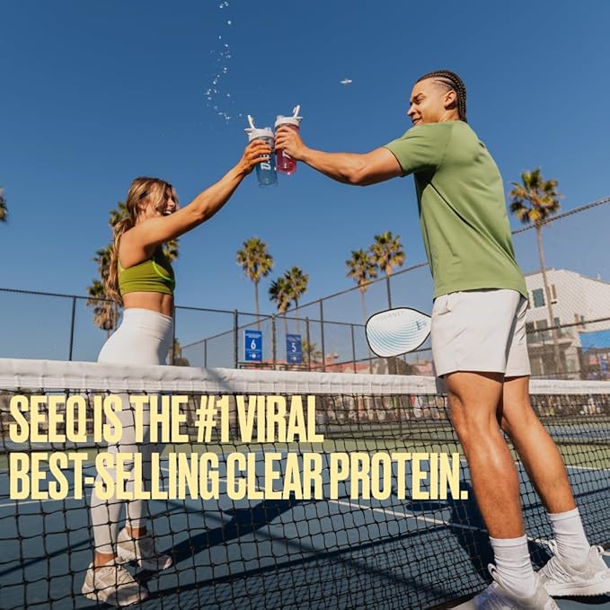 SEEQ Clear Whey Isolate Protein Powder Mango Pineapple - 22 Servings 22g Protein Per Serving - 0g Lactose Sugar-Free Keto-Friendly Soy Free - Juice-Like Protein Post-Workout Recovery