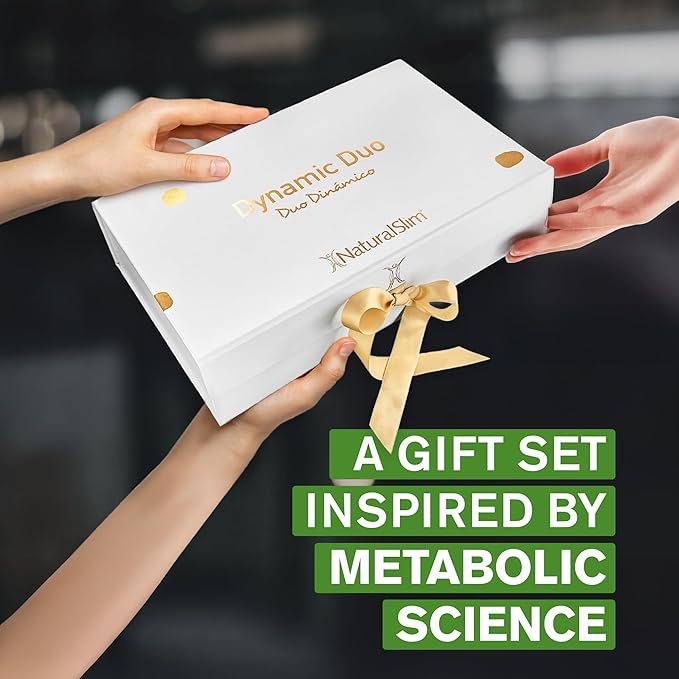 NaturalSlim Dynamic Duo Gift Set – Magnesium Powder Potassium Capsules Despierta tu Book Double Glass Mug &amp Premium Gift Box | Educational Wellness Bundle Inspired by Frank Suárez
