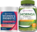 Doctor's Recipes Moringa 11000 mg Strength 90 Caps and Probiotics for Women