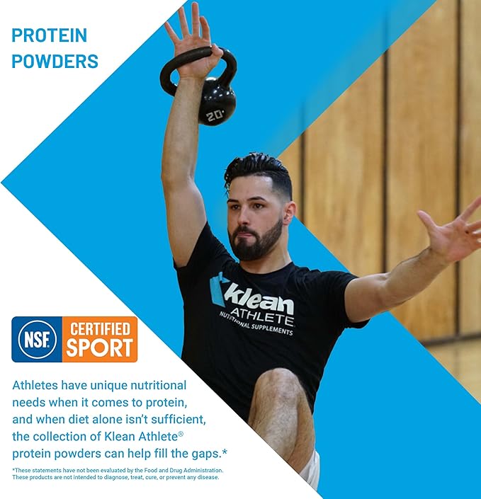 Klean Athlete Klean Isolate - Whey Protein Isolate - Daily Protein &amp Amino Acid - Intake for Muscle Integrity* - NSF Certified for Sport - 20 Servings - Unflavored