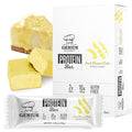 Genius Gourmet Protein Bar Iced Lemon Cake Keto Snack Low Carb Low Sugar &amp Gluten Free Protein Snacks for Adults 10G of Whey Protein per Protein Bar 5 Net Carbs 10 Count