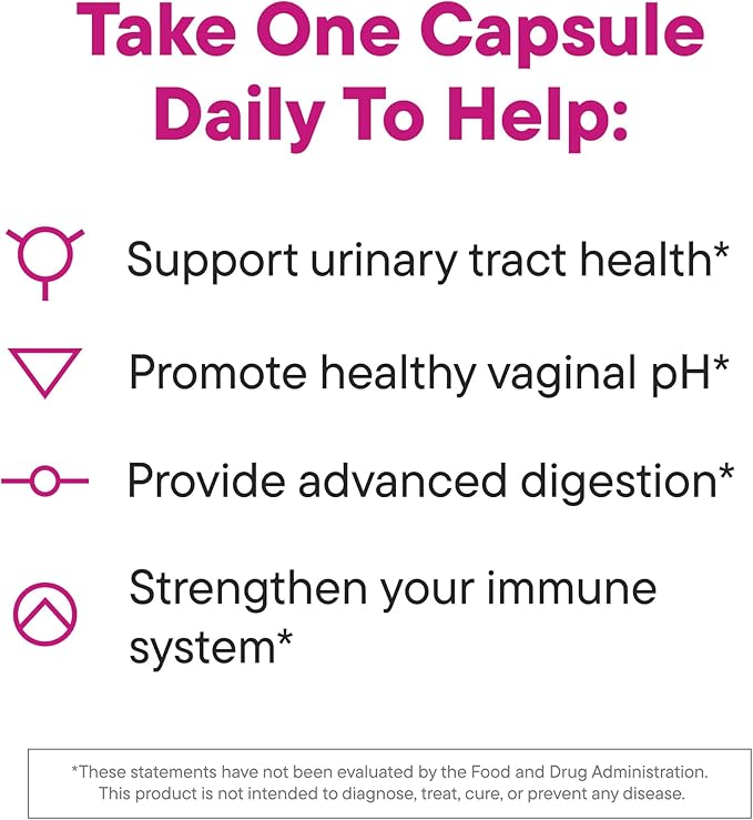 Daily Nouri Probiotics for Women | Vaginal Health + Urinary Tract Support | Vaginal pH &amp Microbiome Balance | 5 Clinically Studied Strains + Cranberry &amp Omega | 30-Day Supply