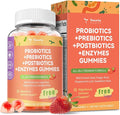 Totaria Sugar Free 5-in-1 Probiotic Prebiotic Postbiotic Gummy 36 Strains Probiotics for Women Men with Digestive Enzymes Peppermint Complete Immune Gut &amp Digestive Support Vegan 60 Counts