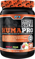 Humapro | Amino Acids Protein Matrix for Humans | 99% Utilization for Lean Muscle | Vegan Gluten Free | 334g / 45 Servings (Apple Pear)