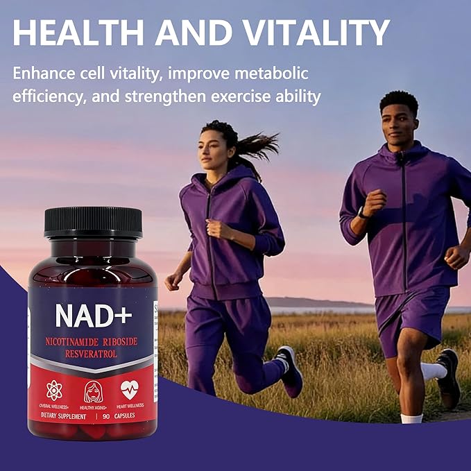 NAD Supplement 1500mg - Liposomal NAD+ Supplement with Resveratrol NAD Plus Boosting - Support Cellular Health Stamina &amp Healthy Aging - Ultra Strength Capsules