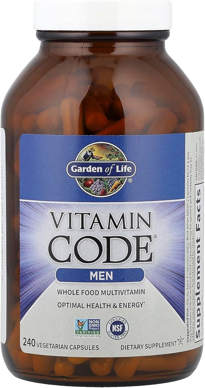 Garden of Life Vitamin Code® Whole Food Multivitamin for Men 240 Vegetarian Capsules