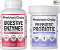 Physician's CHOICE Prebiotic-Probiotic + Digestive Multi-enzymes 60CT - Digestive Health Bundle