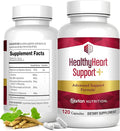 HealthyHeart Support+ 6-in-1 Heart Health Supplements with Ashwagandha CoQ10 Beet Root Olive Leaf Magnesium &amp L-Carnitine Made in USA Doctor-Formulated –120 Capsules 1 Month Supply