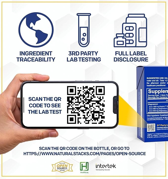 MagTech Magnesium Drink Mix - Sugar Free Lemonade - 3 Forms of Magnesium: Magtein L-Threonate Glycinate &amp Taurate - 200mg Chelated Magnesium Complex - Supports Relaxation &amp Brain Health - 20