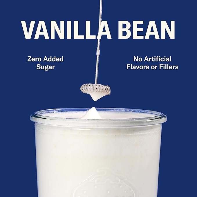 Ballerina Farm Grass Fed Whey Protein Powder Vanilla Bean + Strawberry Crème 24g Protein with Collagen Peptides Bovine Colostrum Hemp Hearts &amp Prebiotic Fiber No Added Sugar 40 Servings Tota