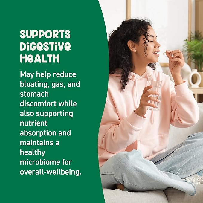GoodBelly Probiotic Capsules for Digestive Health &amp Iron Absorption | Vegan Probiotic Supplement with 10 Billion Live Cultures | Probiotics for Women &amp Men | 30 Capsules
