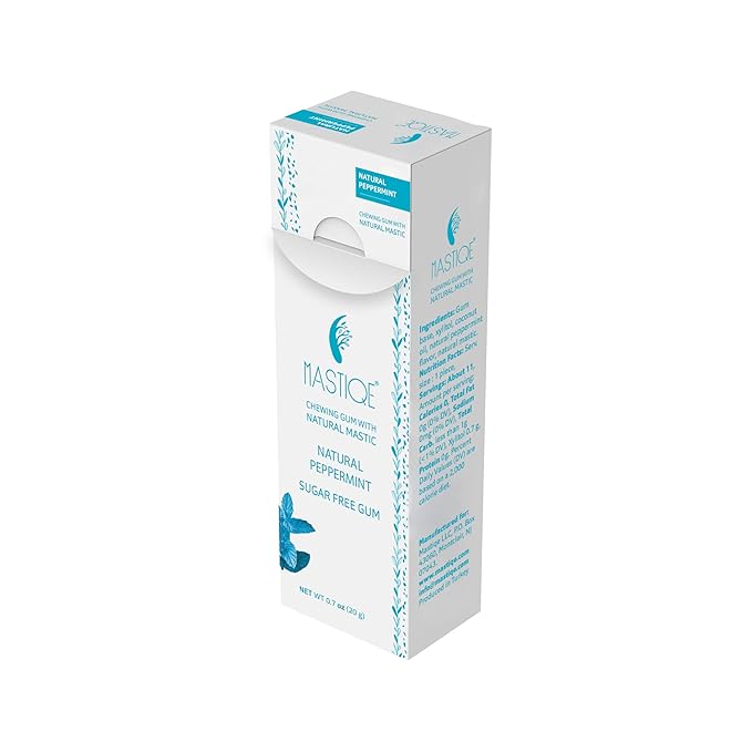 Mastiqe Sugar Free Hard Chewing Gum with Natural Mastic (Peppermint)