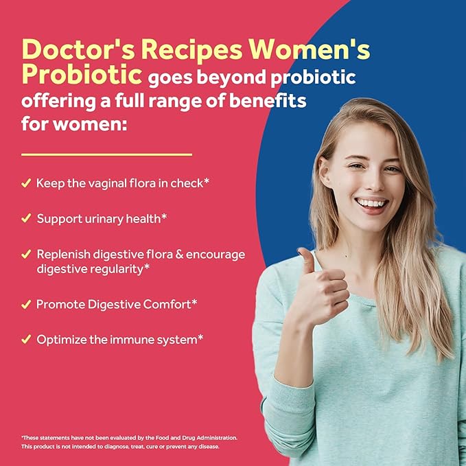 Doctor's Recipes Women’s Probiotics + Saffron Bundle (Pack of 2) | 200B CFUs 36 Strains Probiotic (Item 1) &amp 88.5 mg Saffron Extract Supplement (Item 2) | 30 Capsules + 120 Capsules