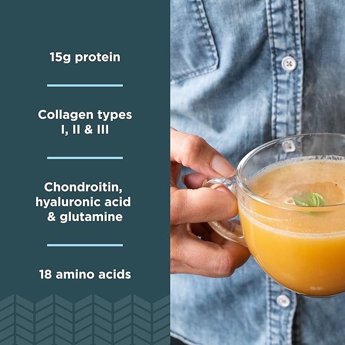 Ancient Nutrition Bone Broth Protein Powder Tomato Basil 15 Servings + Bone Broth Protein Powder Butternut Squash 15 Servings