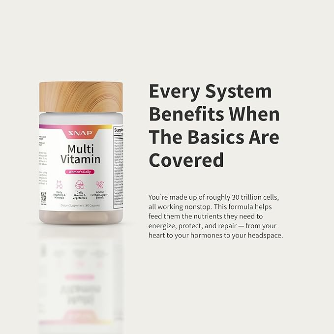 Snap Supplements Daily Multivitamin for Women 60 Capsules
