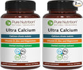 Pure Nutrition Ultra Calcium 1000mg with VIT D3 + K2 | 240 Tabs (120 X Pack of 2) | Calcium Supplement with Calcium Citrate Malate VIT D3 K2 Moringa Oleifera Magnesium and Zinc.