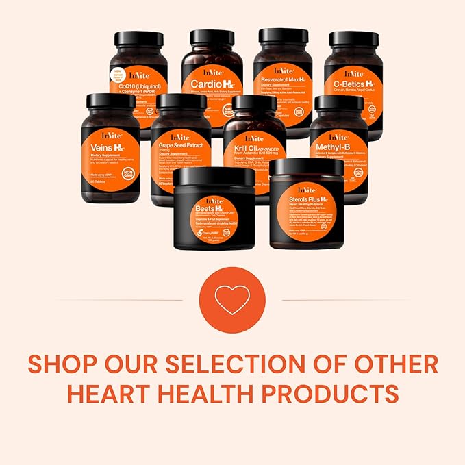 Invite Health CoQ10 (Ubiquinol) and NADH -Coenzyme Supplement Supports Cardiovascular and Brain Health -Contains Kaneka Ubiquinol for Better Absorption - 30 Liquid Filled Vegetarian Capsules (2-Pack)