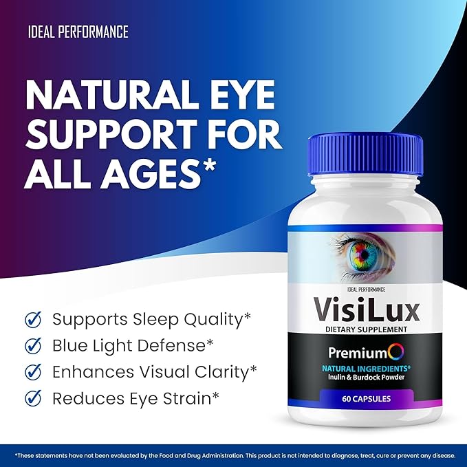 Visilux Eye Health Supplements Capsules Visilux Vitamins Pills - Maximum Strength Visilux All Natural Eye Multivitamin Visilux Eye Health Multivitamin Visi Lux Eye Capsules Reviews (5 Pack)