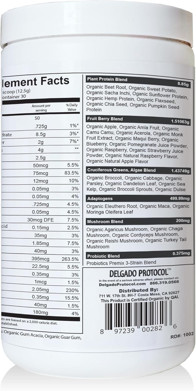 SlimPlant Pro - All Natural Superfood Protein Powder w/ 35 Vitamins Minerals and Whole Food-Sourced Ingredients (13.2 Ounces)