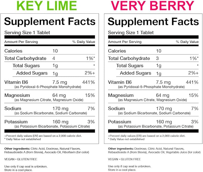 Lime &amp Berry All Natural Hydration &amp Kidney Health Supplement to Combat Calcium Oxalate Crystal Formation 80 Tablets