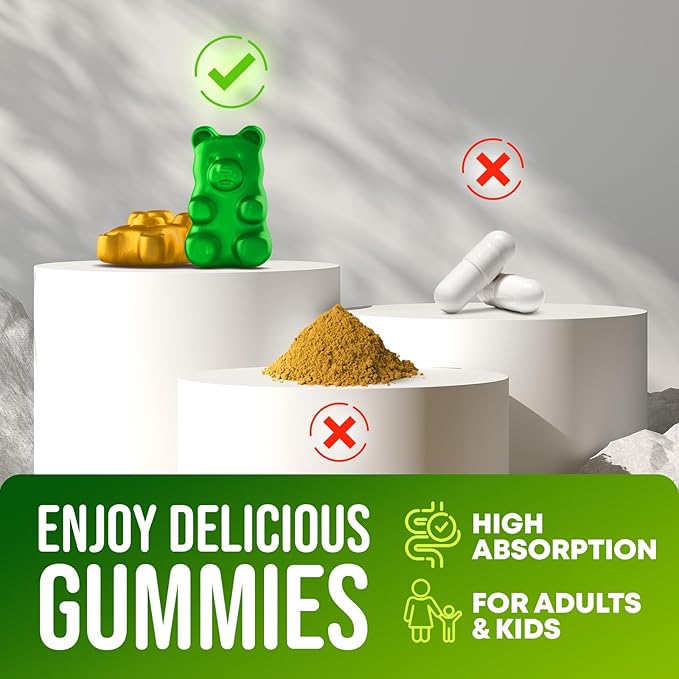 Irish Sea Moss &amp Superfruit Gummies - Fruit Multivitamin Gummies &amp Sea Moss Gummies for Adults Kids - Superfruits Irish Sea moss Bladderwrack Burdock Root - 60 Superfruit 60 Irish Sea Moss