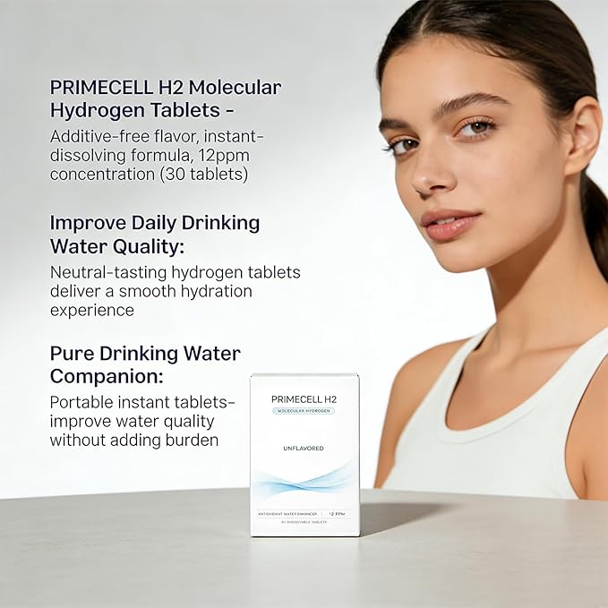 Molecular Hydrogen Water Tablets with Magnesium Hydrogen Tablets for Drinking Water Antioxidant and Cellular Health Support H2 Molecular Tabs 30 Tablets