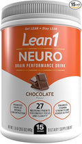 Lean1 Neuro Chocolate Mental Energy Drink 15 Serving tub by Nutrition53