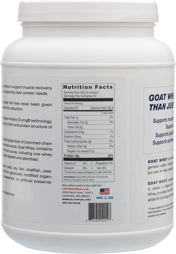 Goat Whey Protein | Grass-Fed | from Pastured Goats- Natural Vanilla