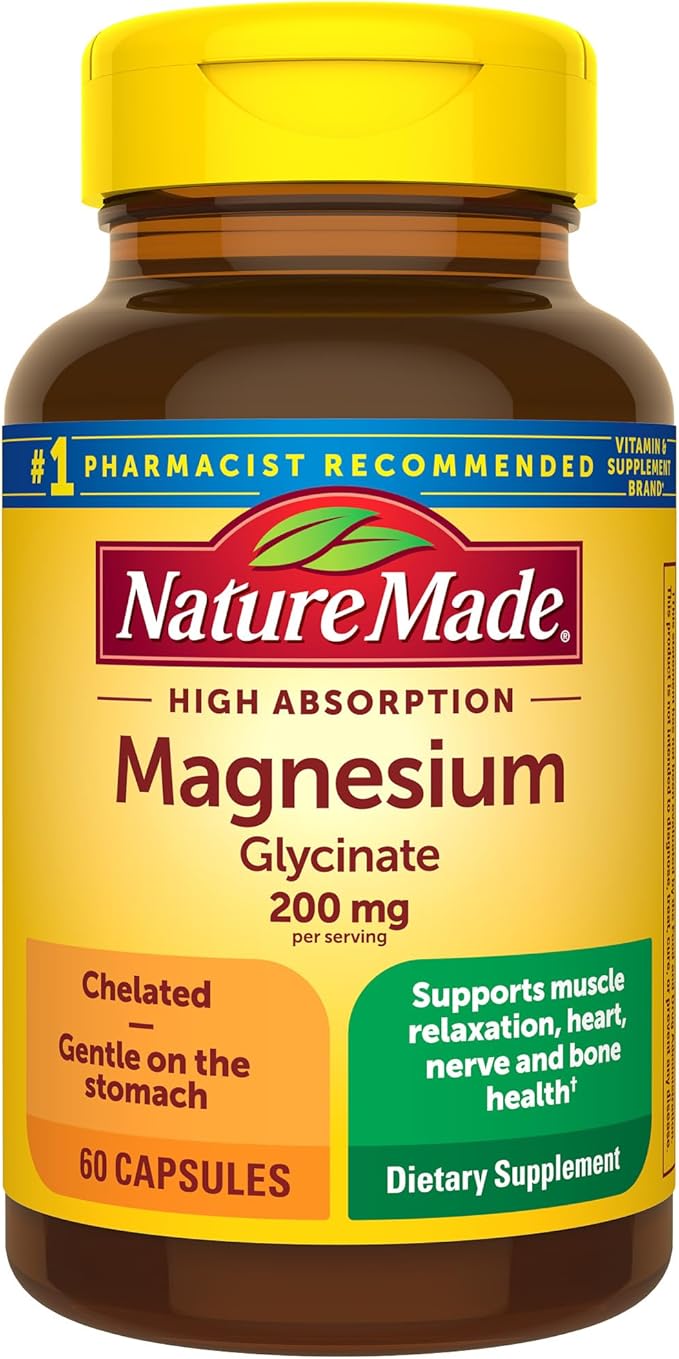 Nature Made Daily 4 Combo Pack Multivitamin for Him and Her Gummies Omega-3 from Fish Oil Softgels Magnesium Glycinate Capsules Probiotic Gummies 4 Bottles