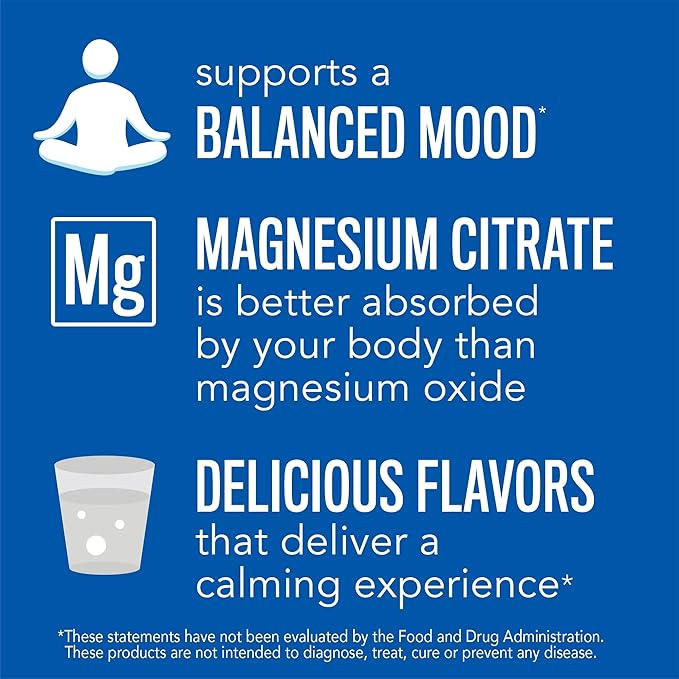 Natural Vitality Calm Magnesium Supplement Anti-Stress Drink Mix Powder Gluten Free Vegan &amp Non-GMO Orange 8 oz
