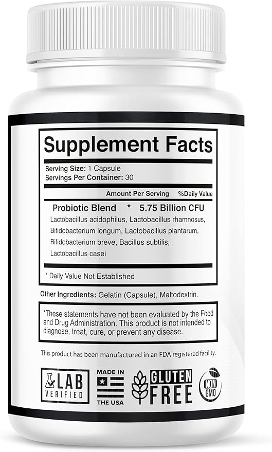 ZELSO Probiotic for Men 175 Billion CFU Probiotic Supplement Designed for Men's Health 30 Day Supply