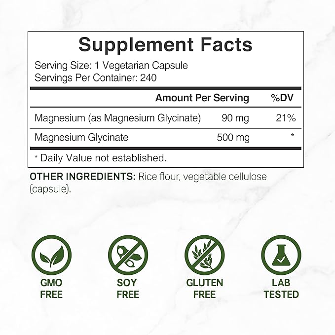 Magnesium Glycinate 500mg Veggie Capsules &amp Vitamin D3 5000iu + K2 100mcg Softgels Bundle – Easily Absorbed Chelated Mineral – D &amp K Essential Sunshine Vitamins