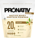 100% Whey Native Protein Powder French Vanilla 2 lb Made from Farm Fresh Milk No Artificial Flavors or Preservatives for Muscle Health and Recovery Lactose Free