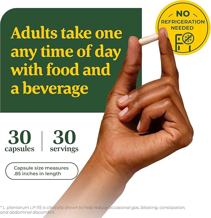 MegaFood Digestive Probiotic - 12 Strain Vegetarian Probiotics for Women &amp Men 30 Billion CFUs Support Gut Health Probiotics for Digestive Health Help Relieve Occasional Gas &amp Bloating 30