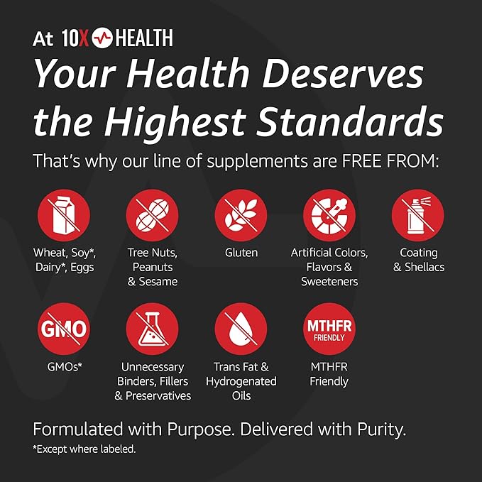 10X Health Vegan Protein Powder - 20g per Serving Plant Based Protein Powder for Muscle Support Strength &amp Nutrition - Dairy-Free &amp Gluten-Free - Chocolate 2.3 lbs 30 Servings