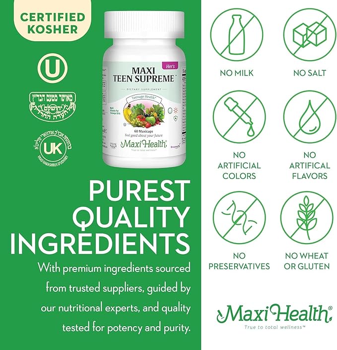Multivitamin for Teens His and Hers 120 Maxicaps Bundle