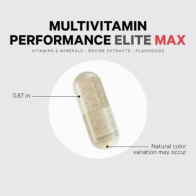 Codeage Multivitamin Performance Elite Max Supplement - Vitamins A B6 B12 C D E Vitamin K (MK-4 MK-6 MK-7 MK-9) Essential Minerals Botanical &amp Grass-Fed Organ Extracts Lutein - 90 Caps