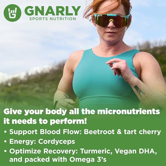 Gnarly Nutrition Performance Greens Lemon Mint (11.64 oz) and Gnarly Vegan Plant Protein Meal Replacement - Chocolate (28.2oz)