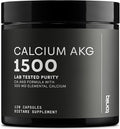 Toniiq 1500mg Ultra High Purity Ca AKG Supplement - 99%+ Highly Purified and Bioavailable Calcium Alpha-Ketoglutarate - Calcium AKG Longevity Supplement - 120 Ca-AKG Vegetarian Capsules