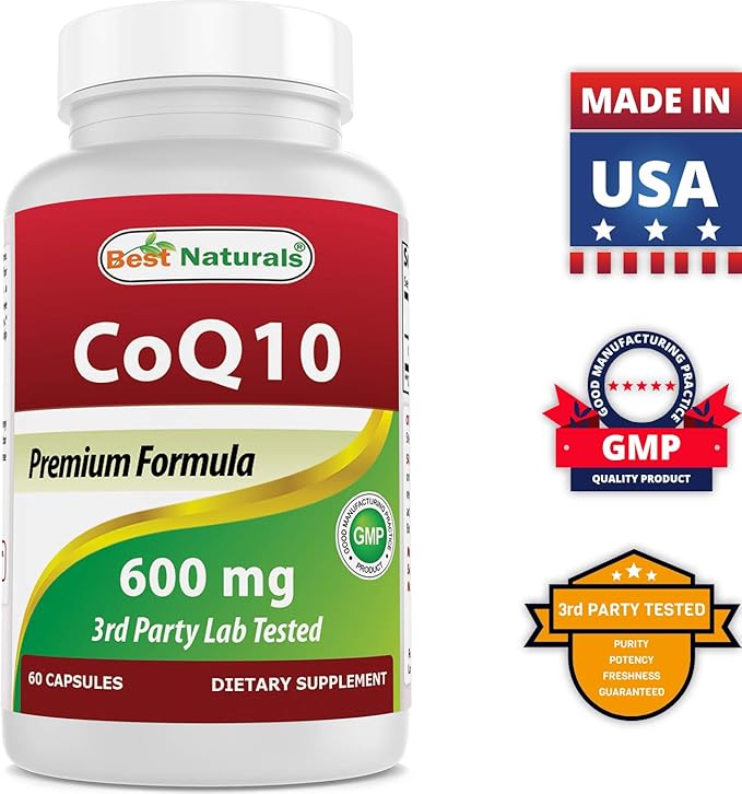 Best Naturals CoQ10 600 mg &amp Inositol 1000mg