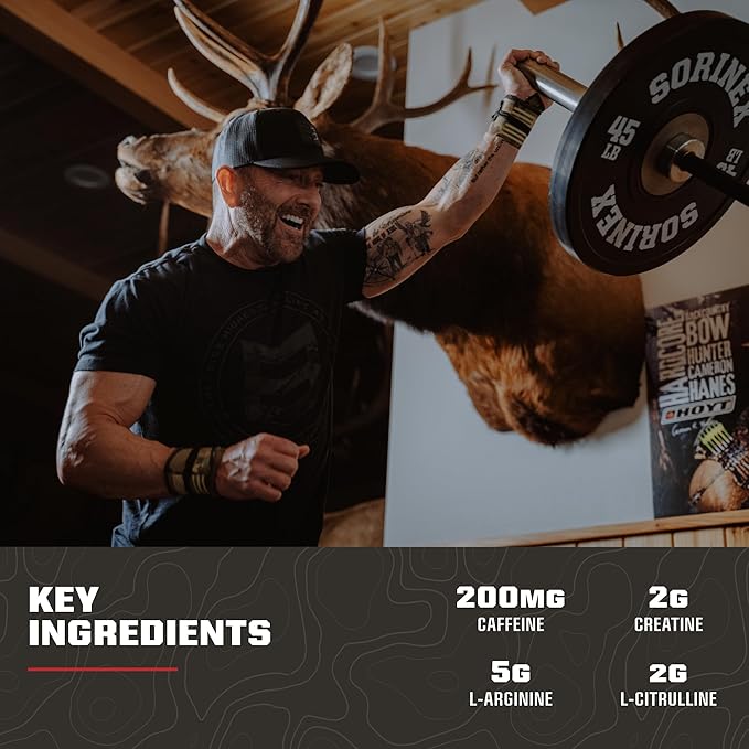 MTN OPS Cam Hanes Protein &amp Pre Workout Bundle – Chocolate Caramel Whey Protein + Blue Raspberry Preworkout
