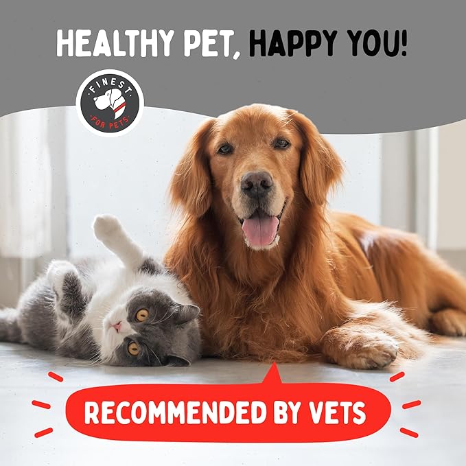 Wild Alaskan Omega-3 Blend Pollock + Salmon Oil for Dogs &amp Cats (16oz). 100% Pure Fish Oil Supplement with EPA &amp DHA for Joints Skin &amp Coat Itching Shedding Immune &amp Heart. Tasty &